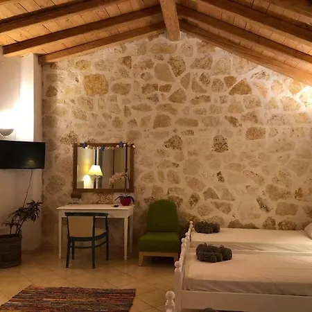 πέτρινη ιδιωτική με πισίνα Apartmán Pouládes